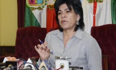 Katia Uriona, presidenta del Tribunal Supremo Electoral/Foto. RRSS