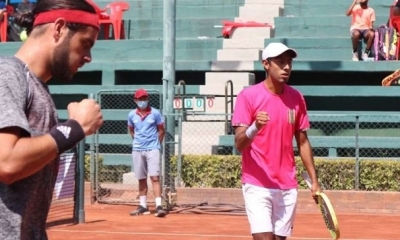 Boris Arias (dcha.) y Brandon Pérez durante la final
