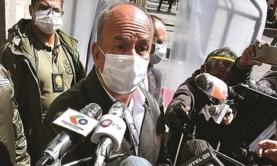 El ministro de Gobierno, Arturo Murillo, guarda silencio sobre la compra. Foto::APG