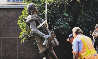 Estatua de Cristóbal Colón.