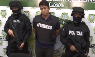 El hombre fue capturado por la FELCC/Foto. Captura de pantalla