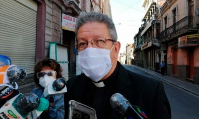 El Monseñor Edmundo Abastoflor, Arzobispo Emérito de La Paz
