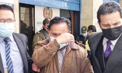 El juez Abraham Aguirre fue aprehendido ayer en La Paz. 