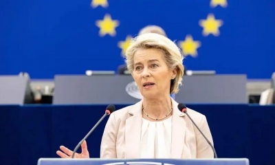 Úrsula  von der Leyen expresó su rechazo a la invasión rusa