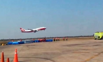 Supertanker en pleno vuelo/Foto. RRSS