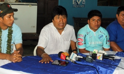 Evo Morales, en Cochabamba/Foto. ABI