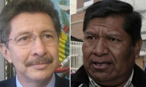Carlos Sánchez Berzaín y Roberto de la Cruz.