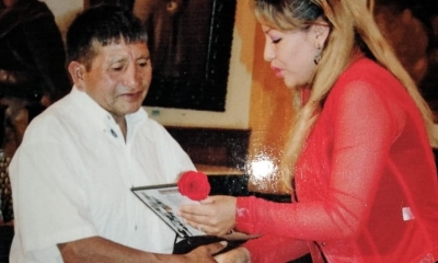 Fortunato Fernández recibió un reconocimiento a su labor de comunicador. ALBUM FAMILIAR.