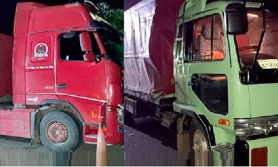 Camiones comisados por Aduana Nacional