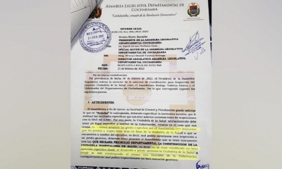 El informe legal sobre la falta de un predio para la Ciudadela de la Salud.