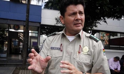 El comandante de la Policía de Santa Cruz, Alfonso Siles