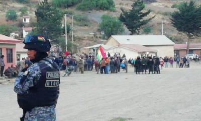 Los comunarios exigen seguridad/Foto. CCH