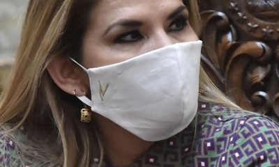 La presidenta Jeanine Áñez 