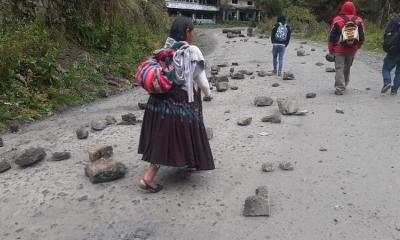 Los cocaleros empezaron a cerrar el camino a Sud Yungas