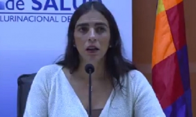 Gabriela Montaño, ministra de Salud/Foto. RRSS