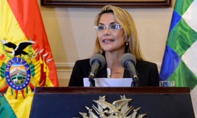 La presidenta Jeanine Añez 