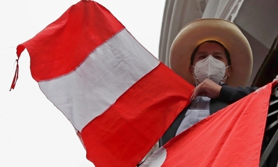 Pedro Castillo fue procalamado como prsidente de Perú Foto: EFE.