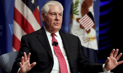El secretario de Estado de EE.UU., Rex Tillerson, en Washington D.C., el 28 de noviembre de 2017.