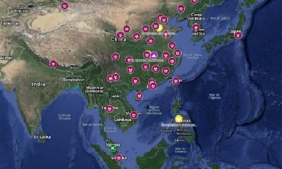 El mapa tiene información sobre todos los casos hasta el momento. | Fuente: Google