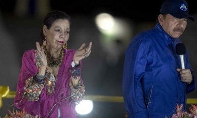 El presidente de Nicaragua, Daniel Ortega (d), y la vicepresidenta, Rosario Murillo. | Foto archivo | EFE