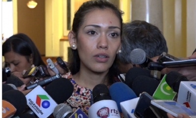 Adriana Salvatierra, presidenta del Senado/Foto. RRSS