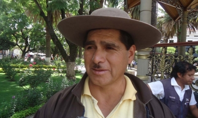 El dirigentes de los campesinos de la provincia Cercado de Tarija, José Soruco
