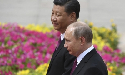 Vladimir Putin y Xi Jinping 