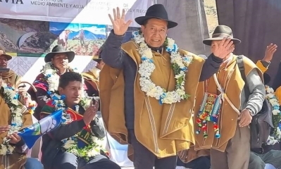 El vicepresidente David Choquehuanca.