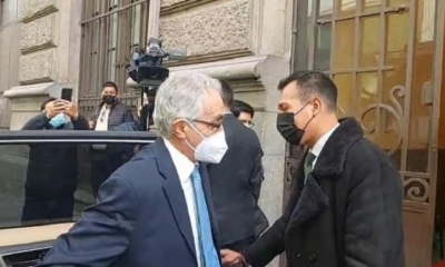 El relator especial, Diego García-Sayán, a su llegada a la Cancillería.