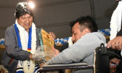 Morales en Cochabamba/Foto. ABI