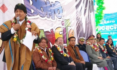 Morales inició el pago del bono/Foto.BTV