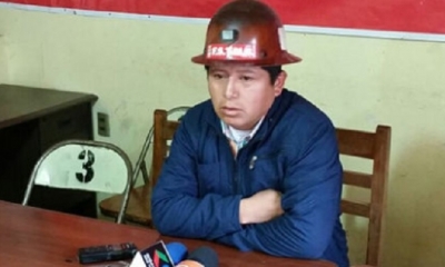 Juan Carlos Huarachi, secretario ejecutivo de la COB/Foto. RRSS