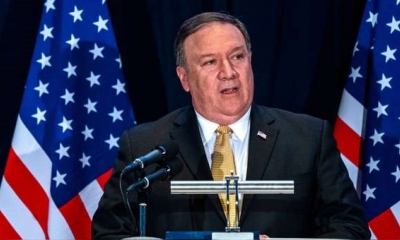 Pompeo reafirmará la alianza con México para combatir el crimen trasnacional . | Fuente: EFE | Fotógrafo: JIM LO SCALZO