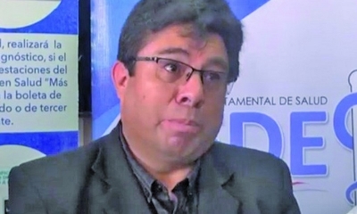 El director del Servicio Departamental de Salud (Sedes) de Chuquisaca, Johnny Camacho