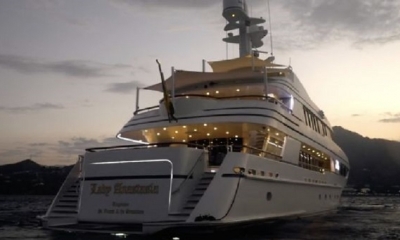 El yate se llama Lady Anastasia, un barco de 157 pies por valor estimado de $ 7.8 millones