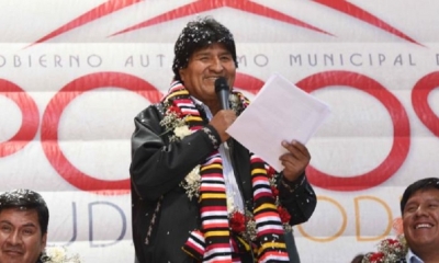 Evo Morales en Potosí/Foto. RRSS