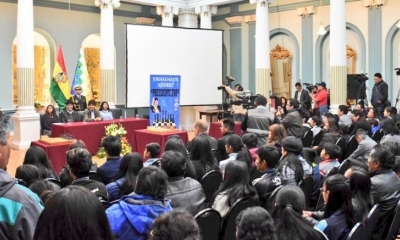 El evento se realizó en las instalaciones de la Cancillería/Foto. ABI