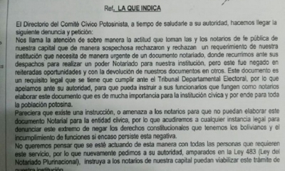 La denuncia de Comcipo y la respuesta de la directora del notariado.