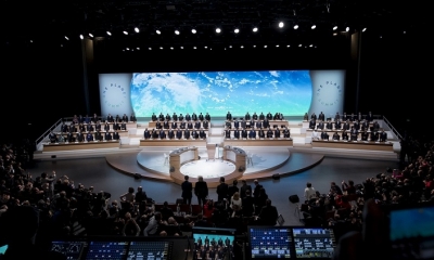 El presidente de Francia, Emmanuel Macron, inauguró, la Cumbre del Clima contra el Cambio Climático .
