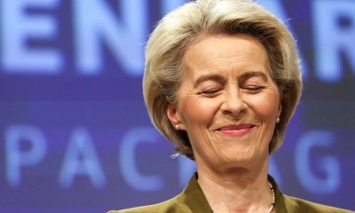 La presidenta de la Comisión Europea, Ursula Von der Leyen, este miércoles