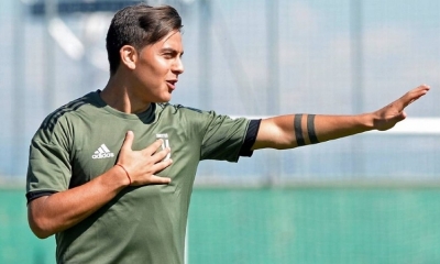 Paulo Dybala, durante un entrenamiento con Juventus. 