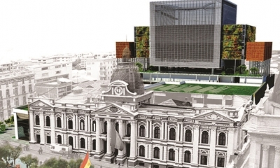 Proyecto del nuevo edificio de la Asamblea Legislativa Plurinacional.