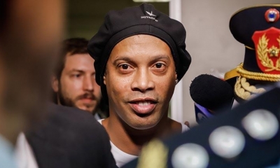 El exfutbolista brasileño Ronaldinho Gaúcho, detenido en Paraguay. | EFE