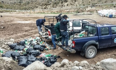 Así acopiaron los desechos.