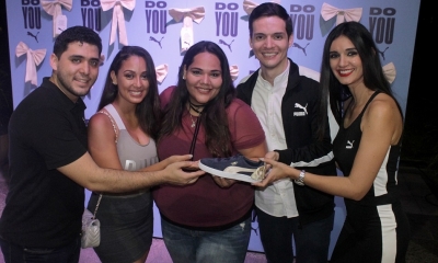 Alfredo Barbery, Brand Manager Puma, Moira Torrez, Mónica Antelo, Bruno Melgar y Paola Carolini/Foto. LG