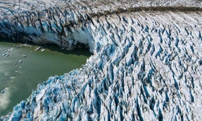Capa de hielo de Groenlandia, Foto: AFP
