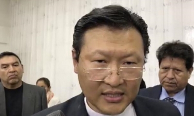 El candidato a la presidencia por el partido de Frente Para la Victoria (FPV), Chi Hyung Chung