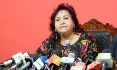 La Jefa de Bancada Nacional del MAS-IPSP de la Cámara de Diputados, Betty Yañiquez