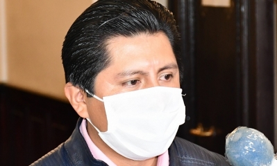 El presidente de la Comisión de Justicia Plural, Julio Huaraya