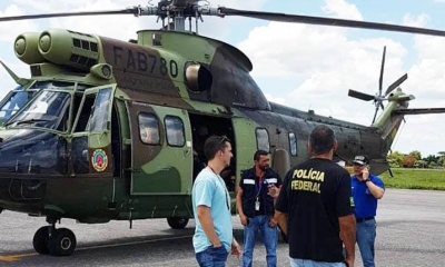 Parte del operativo que la Policía realizó para extraditar a Pedro Montenegro, ayer. | Cancillería de Bolivia